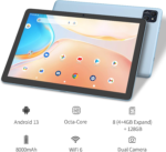 2024 Newest Android 13, 10 Inch Android Tablet, 8GB RAM + 128GB ROM, Octa-Core Processor, IPS Touchscreen, 2.4&5G Wifi6, Bluetooth 5.0, Keyboard,Mouse,Case - Image 3