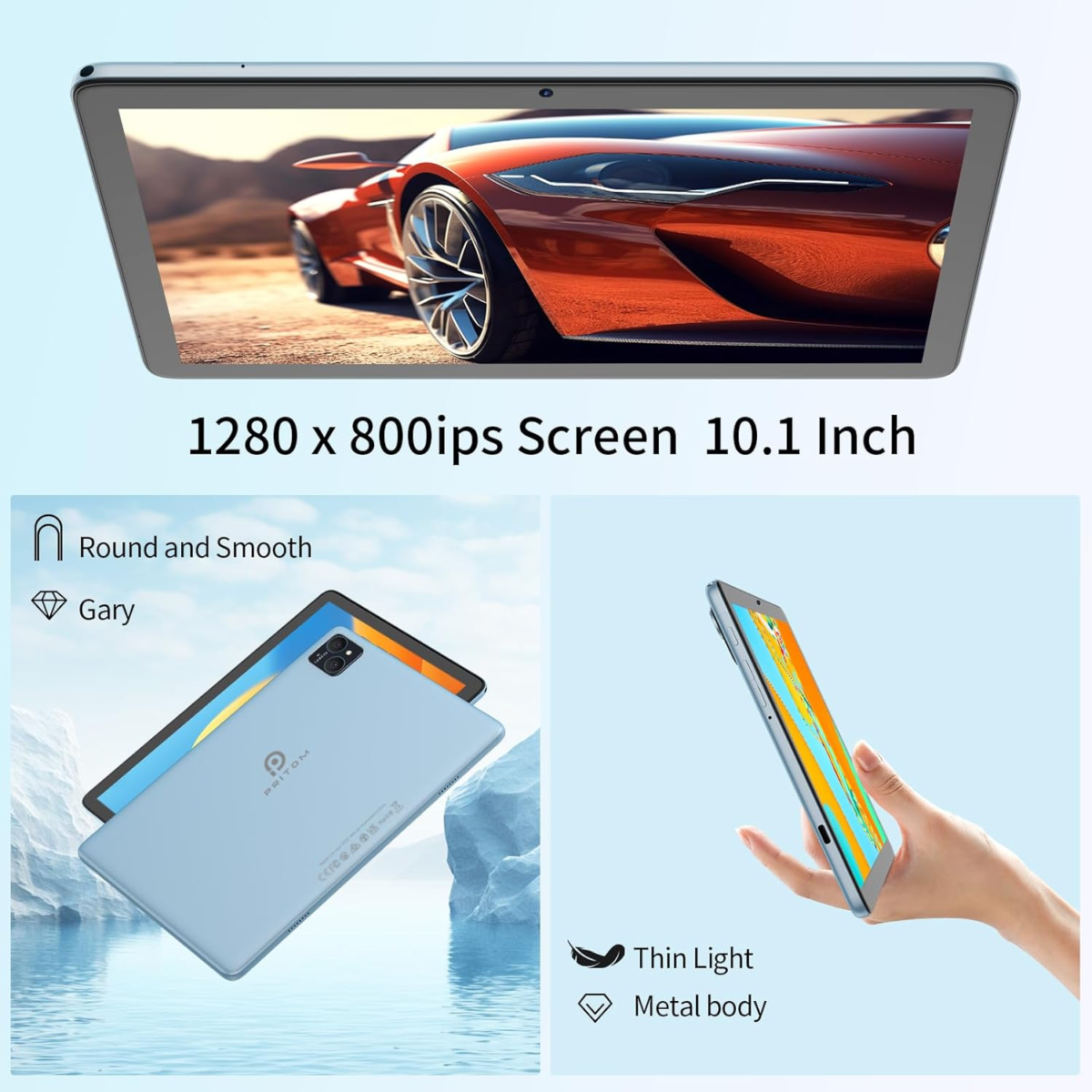 2024 Newest Android 13, 10 Inch Android Tablet, 8GB RAM + 128GB ROM, Octa-Core Processor, IPS Touchscreen, 2.4&5G Wifi6, Bluetooth 5.0, Keyboard,Mouse,Case - Image 4