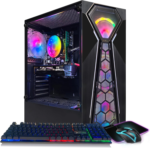 Gaming PC Computer Desktop, Radeon RX 580 16G GDDR5, Intel Core I5-9400F up to 4.1Ghz, 16G DDR4 Memory, 512G SSD, 600M Wifi, BT 5.0, RGB Fan X 4, RGB Mouse Pad, Windows 11 Home