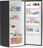 KM-RUF-21S 21 Cu. Ft. Upright Convertible Freezer/Refrigerator, 2-In-1 Appliance, Storage for Fresh or Frozen Food and Drinks, Clear Shelves and Drawers [Silver] - Image 4