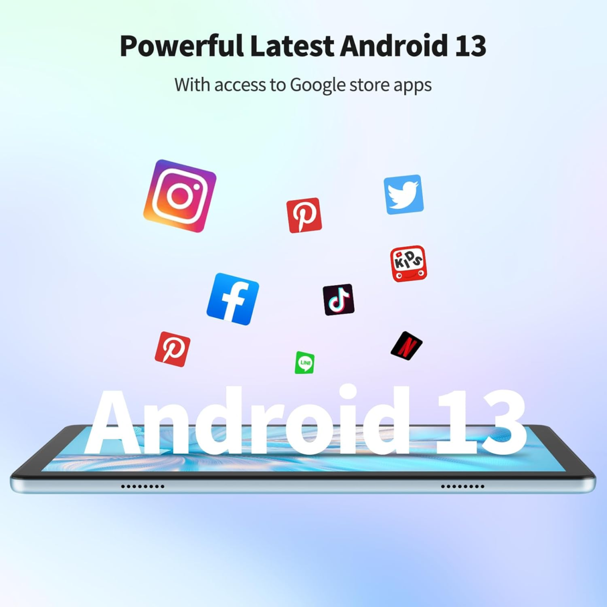 2024 Newest Android 13, 10 Inch Android Tablet, 8GB RAM + 128GB ROM, Octa-Core Processor, IPS Touchscreen, 2.4&5G Wifi6, Bluetooth 5.0, Keyboard,Mouse,Case - Image 2