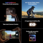 | Apple Iphone 16 Pro (128 GB) - Black Titanium [Locked]. Requires Unlimited Plan. Apple Intelligence. - Image 7