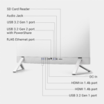 Inspiron 5430 All in One Desktop - 23.8-Inch FHD (1920 X 1080) Display, Intel Core 3-100U, 8GB DDR4 RAM, 512GB SSD, Intel Graphics, Windows 11 Home, Onsite Service - White - Image 6