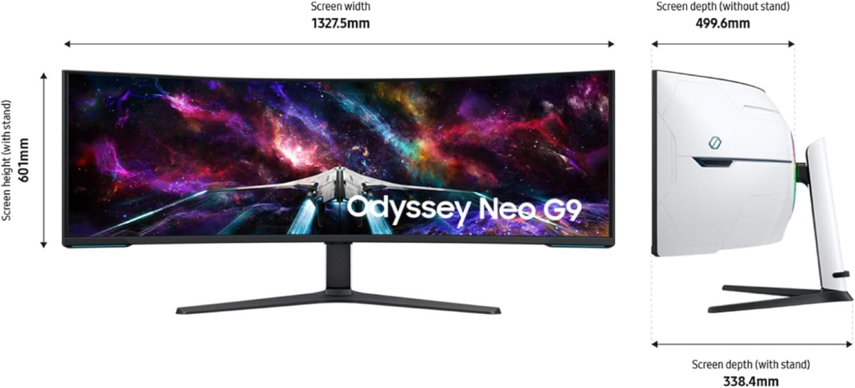 57" Odyssey Neo G9 Series Dual 4K UHD 1000R Curved Gaming Monitor, 240Hz, 1Ms with Displayport 2.1, Quantum Mini-Led, Displayhdr 1000, AMD Freesync Premium Pro, LS57CG952NNXZA, 2023 - Image 13