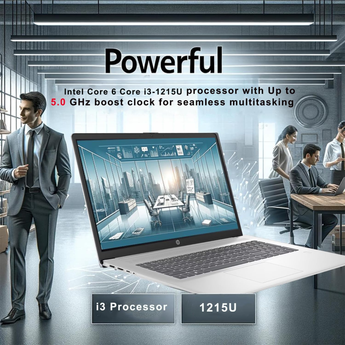 Ultrabook 17.3" FHD (‎1920 X 1080) Laptop with 12-Month Microsoft Suite • 40GB RAM • 512GB SSD & 512GB External Storage • Intel Core 6-Core Processor • Type-C • Upto 12 Hours Battery Life • Win 11 - Image 3