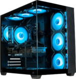 Panorama RTX 3070 (> 4060 Ti) Gaming PC Desktop - AMD Ryzen 7 5700X Processor, 32GB DDR4 RAM, 512GB Nvme SSD + 3TB HDD, Wifi + BT, Windows 11 Home - Best 2024 RGB Prebuilt Tower Computer for Gamers