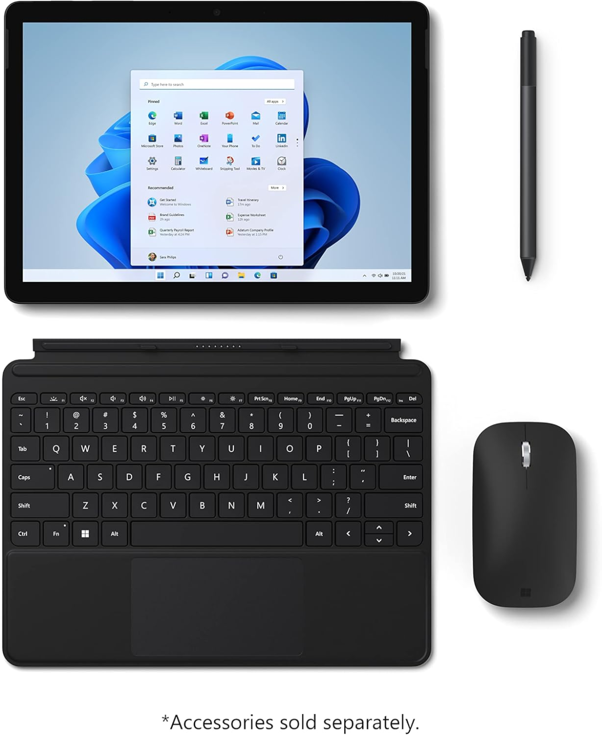 Surface Go 3 - 10.5" Touchscreen - Intel® Pentium® Gold - 8GB Memory - 128GB SSD - Device Only - Black (Latest Model) (Renewed) - Image 4