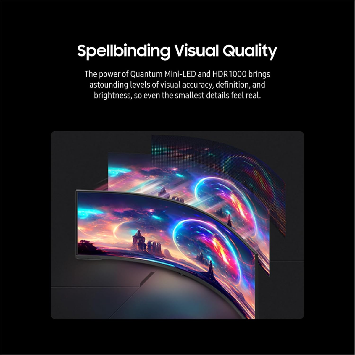 57" Odyssey Neo G9 Series Dual 4K UHD 1000R Curved Gaming Monitor, 240Hz, 1Ms with Displayport 2.1, Quantum Mini-Led, Displayhdr 1000, AMD Freesync Premium Pro, LS57CG952NNXZA, 2023 - Image 4