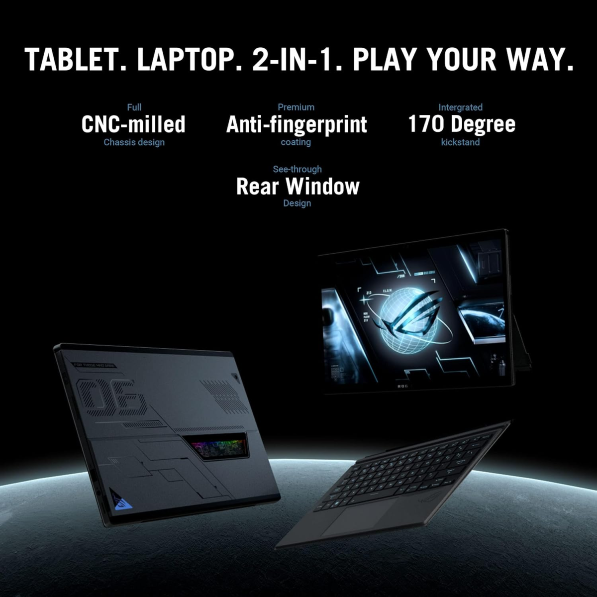 ROG Flow Z13 (2023) Gaming Laptop Tablet, 13.4” Nebula Display 16:10 QHD 165Hz, Geforce RTX 4050, Intel Core I9-13900H, 16GB LPDDR5, 1TB Pcie SSD, Wi-Fi 6E, Windows 11, Gz301Vu-Ds94,Black - Image 6