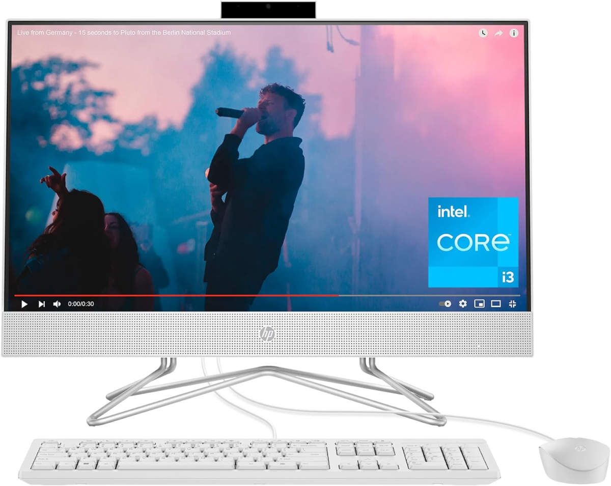 24 Inch All-In-One PC, FHD Display, Intel Core I3-1115G4, 8 GB SDRAM, 256 GB SSD, Intel UHD Graphics, Windows 11 Home, 24-Df1000 (2024) - Image 1