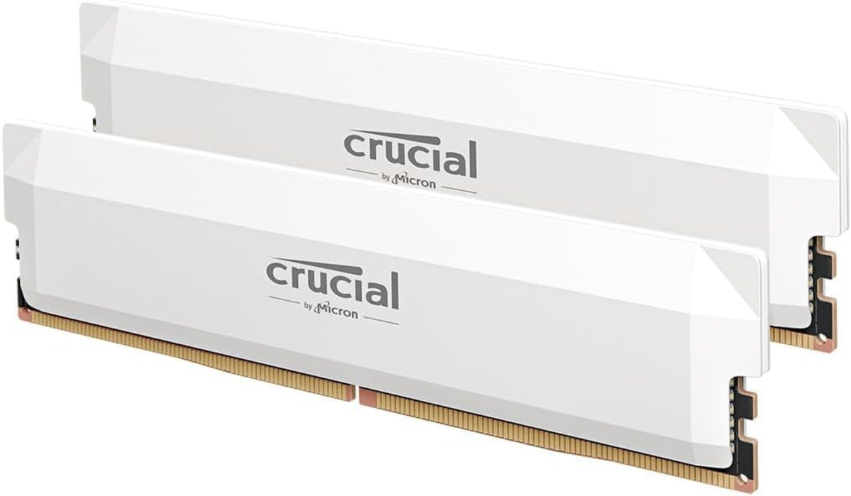 Pro DDR5 RAM 32GB Kit (2X16Gb) 6400Mhz CL38, Overclocking Desktop Gaming Memory, Intel XMP 3.0 & AMD Expo Compatible – White CP2K16G64C38U5W - Image 1