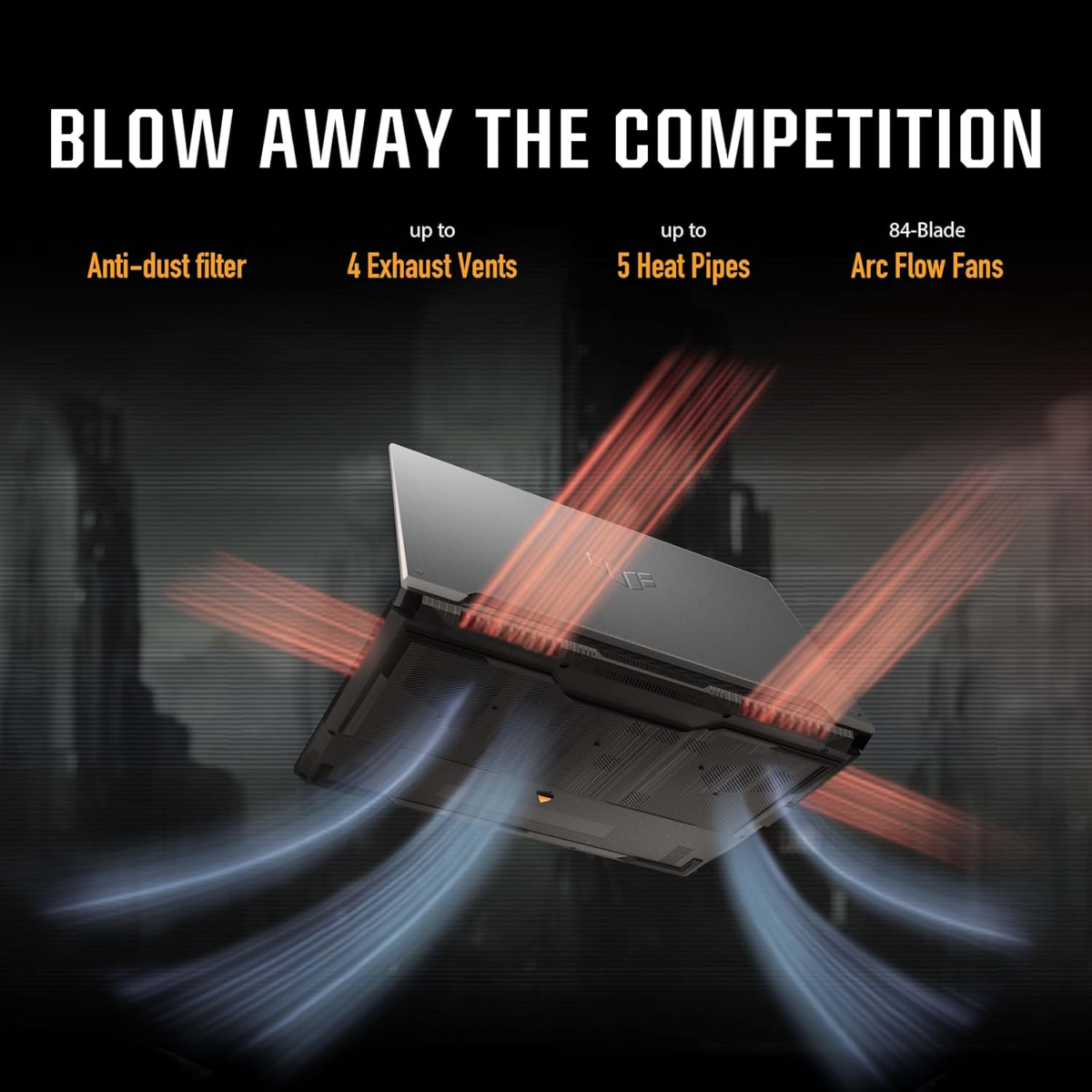 TUF Gaming A16 (2024) Gaming Laptop, 16” QHD+ 165Hz 16:10 Display, AMD Ryzen™ 9 7940HX, NVIDIA® Geforce RTX™ 4070, 16GB DDR5, 1TB Pcie Gen4 SSD, Wi-Fi 6, Windows 11, FA607PI-AS94 - Image 5