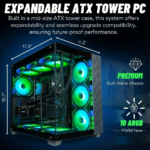 Panorama Gaming PC Desktop (NVD Geforce RTX 4070 Super, Intel 24-Core I9-14900Kf Processor, 32GB DDR5 RAM, 1TB Nvme SSD + 3TB HDD, Wifi 7 + BT, Windows 11 Pro) Best 2024 Prebuilt RGB Gamer Computer - Image 7