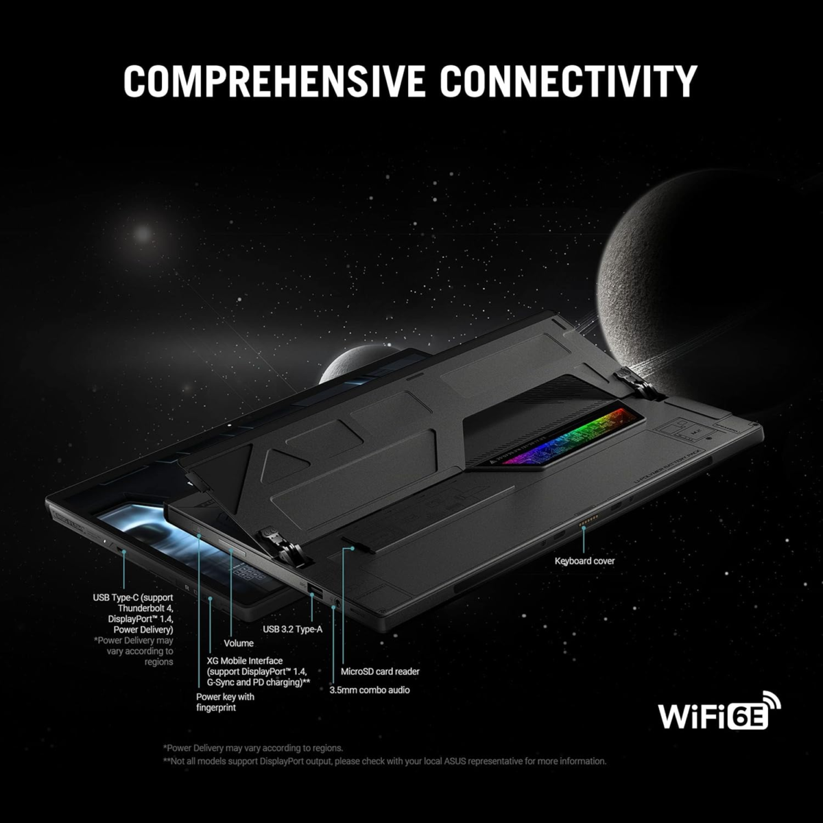 ROG Flow Z13 (2023) Gaming Laptop Tablet, 13.4” Nebula Display 16:10 QHD 165Hz, Geforce RTX 4050, Intel Core I9-13900H, 16GB LPDDR5, 1TB Pcie SSD, Wi-Fi 6E, Windows 11, Gz301Vu-Ds94,Black - Image 10