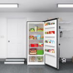 KM-RUF-21S 21 Cu. Ft. Upright Convertible Freezer/Refrigerator, 2-In-1 Appliance, Storage for Fresh or Frozen Food and Drinks, Clear Shelves and Drawers [Silver] - Image 7
