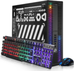 HP RGB Gaming Desktop Computer, Intel Quad Core I5-6500 up to 3.6Ghz, Geforce GTX 750 Ti 4G, 16GB DDR4, 512G SSD, RGB Keyboard & Mouse, 600M Wifi & Bluetooth, Win 10 Pro (Renewed)