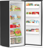 KM-RUF-21S 21 Cu. Ft. Upright Convertible Freezer/Refrigerator, 2-In-1 Appliance, Storage for Fresh or Frozen Food and Drinks, Clear Shelves and Drawers [Silver] - Image 3
