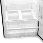 KM-RUF-21S 21 Cu. Ft. Upright Convertible Freezer/Refrigerator, 2-In-1 Appliance, Storage for Fresh or Frozen Food and Drinks, Clear Shelves and Drawers [Silver] - Image 9