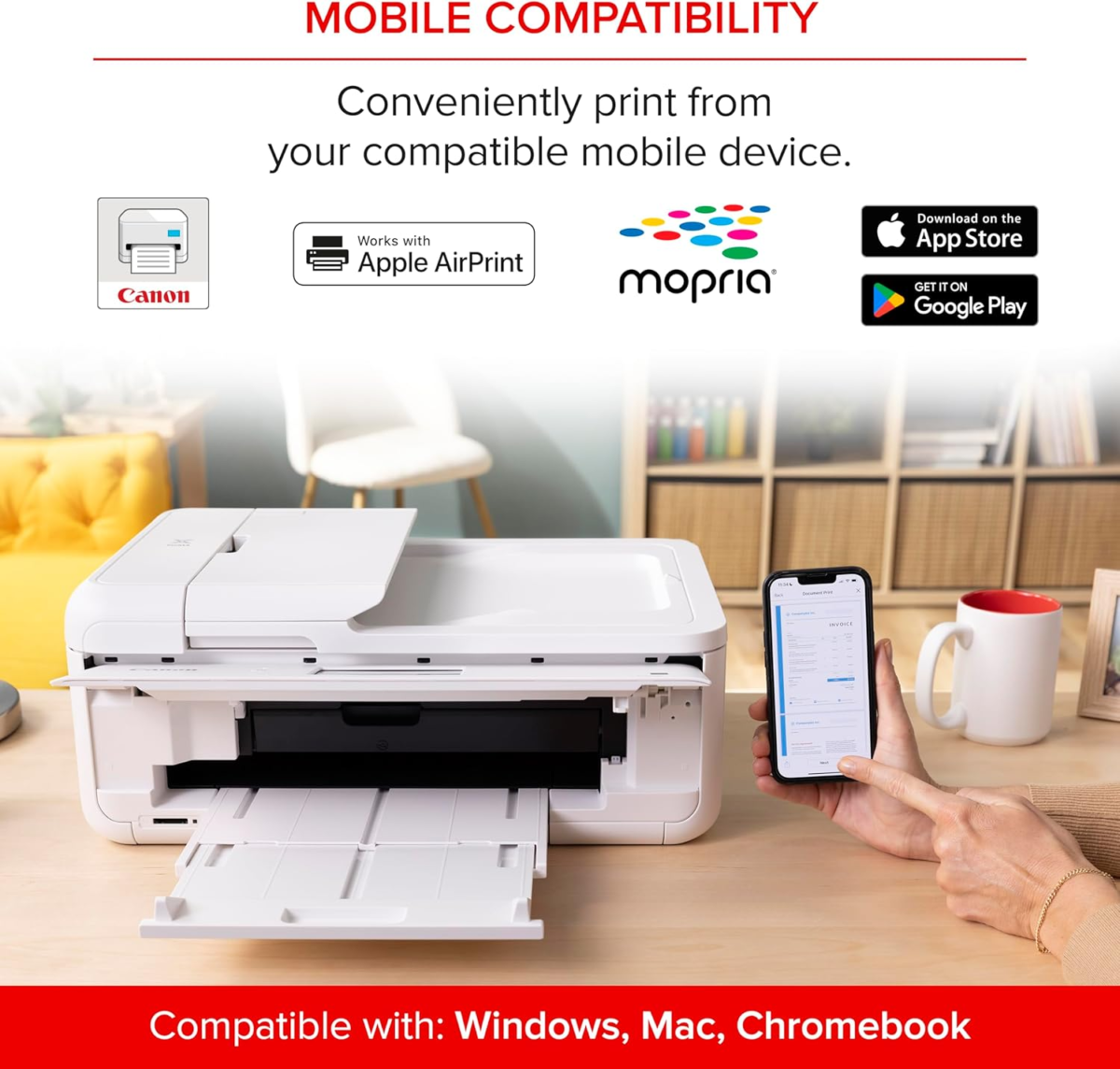 PIXMA Ts9521Ca – Wireless Home All-In-One Inkjet Printer - Image 6