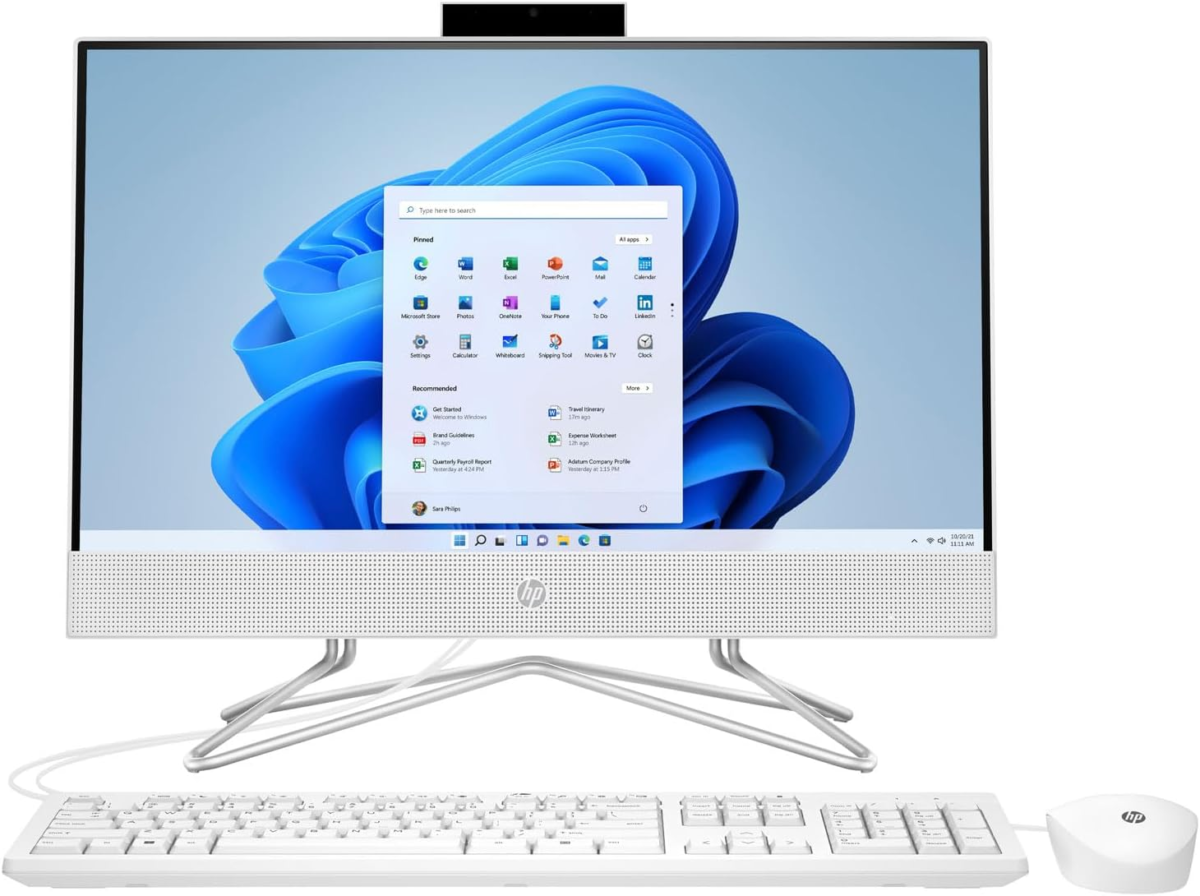 HEWLETT PACKARD HP 21.5"" All-In-One Desktop, Intel Pentium Silver J5040 Processor, Intel UHD Graphics 605, 8 GB RAM, 128 GB Storage, Windows 11 Home S Mode(22-Dd0009, 2021) (Renewed) - Image 2