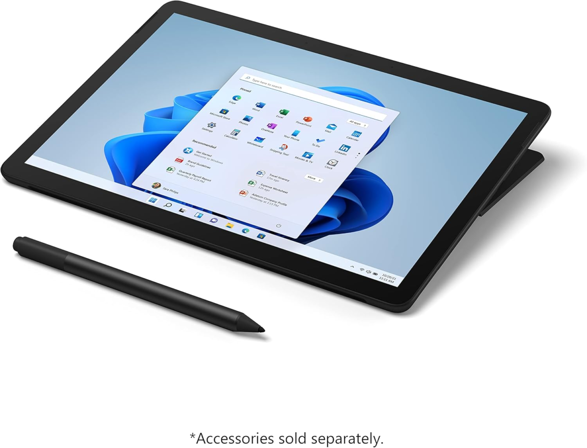 Surface Go 3 - 10.5" Touchscreen - Intel® Pentium® Gold - 8GB Memory - 128GB SSD - Device Only - Black (Latest Model) (Renewed) - Image 3