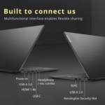 V Series 15.6" FHD Business Laptop, Intel Core I5-1235U, 16GB RAM, 1TB SSD, Webcam, HDMI, RJ-45, Wi-Fi, W11H, Black - Image 5