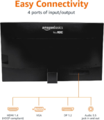 24-Inch IPS Monitor 75 Hz Powered with AOC Technology FHD 1080P HDMI, Display Port and VGA Input VESA Compatible Built-In Speakers for Office and Home, Black - Image 3
