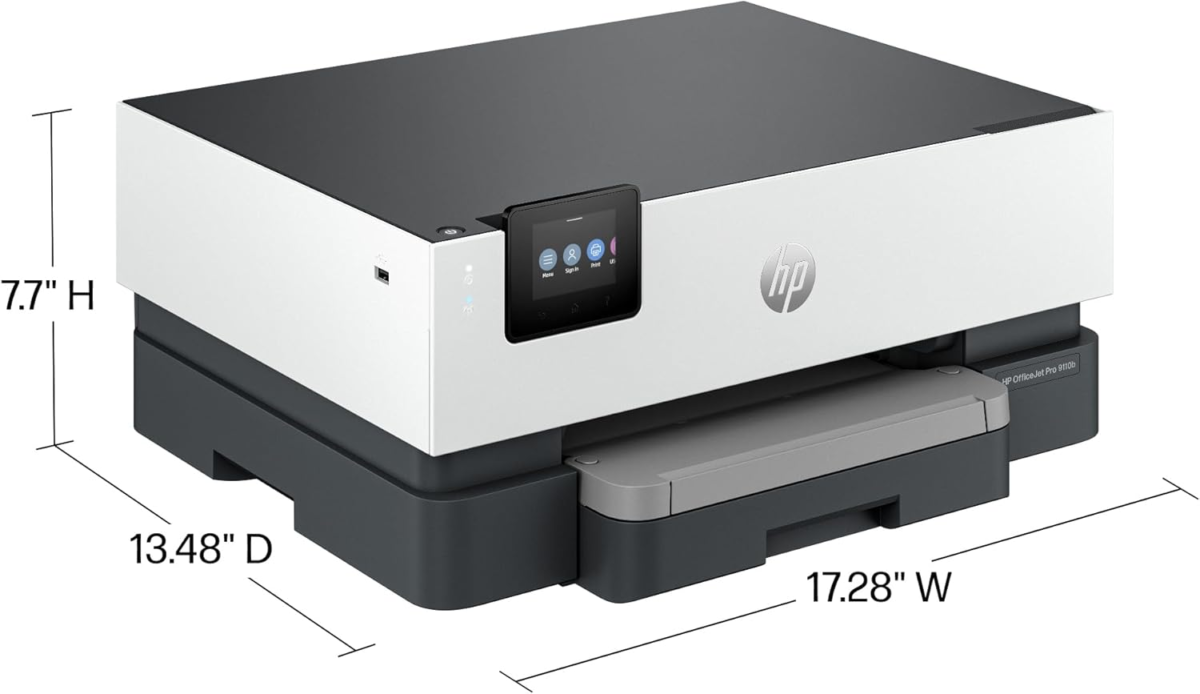 Officejet Pro 9110B Wireless Color Inkjet Printer, Print, Duplex Printing Best-For-Office (5A0S1A) - Image 5