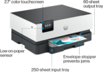 Officejet Pro 9110B Wireless Color Inkjet Printer, Print, Duplex Printing Best-For-Office (5A0S1A) - Image 4