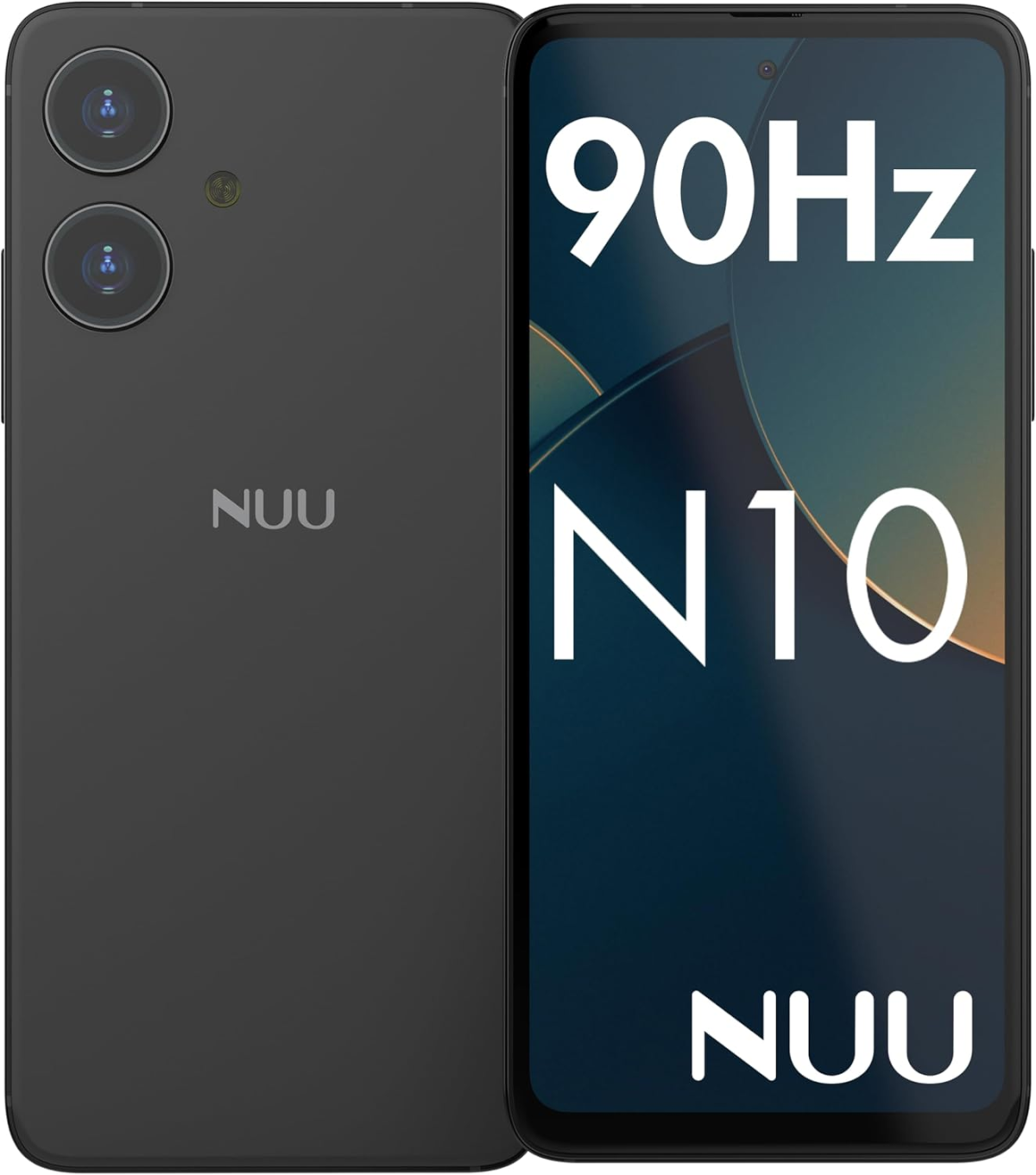N10 Basic Cell Phone for T-Mobile, Mint, Metro, Qlink, Tello and More 4GB/128GB, Perfect for Teenagers, Dual SIM 4G, Octa-Core 6.6" 90Hz HD+, Unlocked Phones Android Phone 14, Black, US Warranty - Image 1