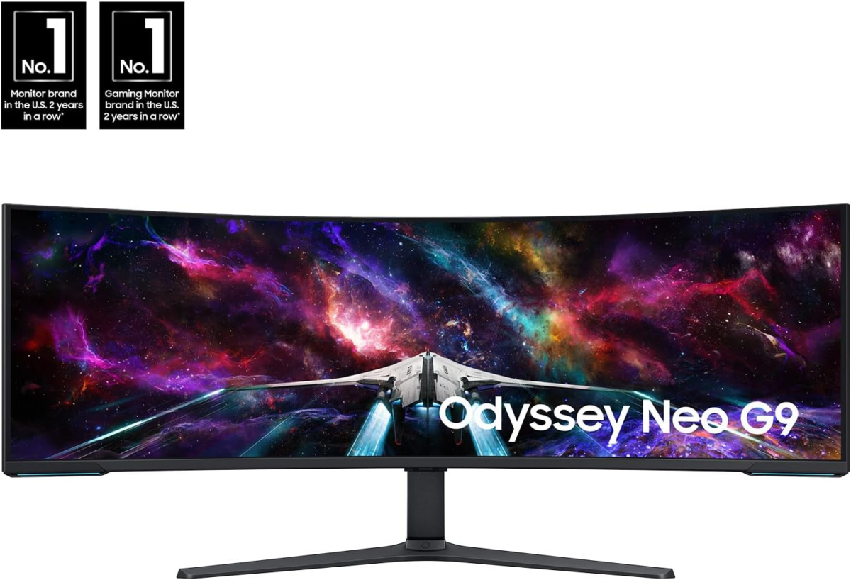 57" Odyssey Neo G9 Series Dual 4K UHD 1000R Curved Gaming Monitor, 240Hz, 1Ms with Displayport 2.1, Quantum Mini-Led, Displayhdr 1000, AMD Freesync Premium Pro, LS57CG952NNXZA, 2023 - Image 2